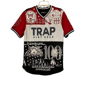Contender Trap Aint Dead Legal Tender 100 Dollars Jersey Shirt M All Over Print